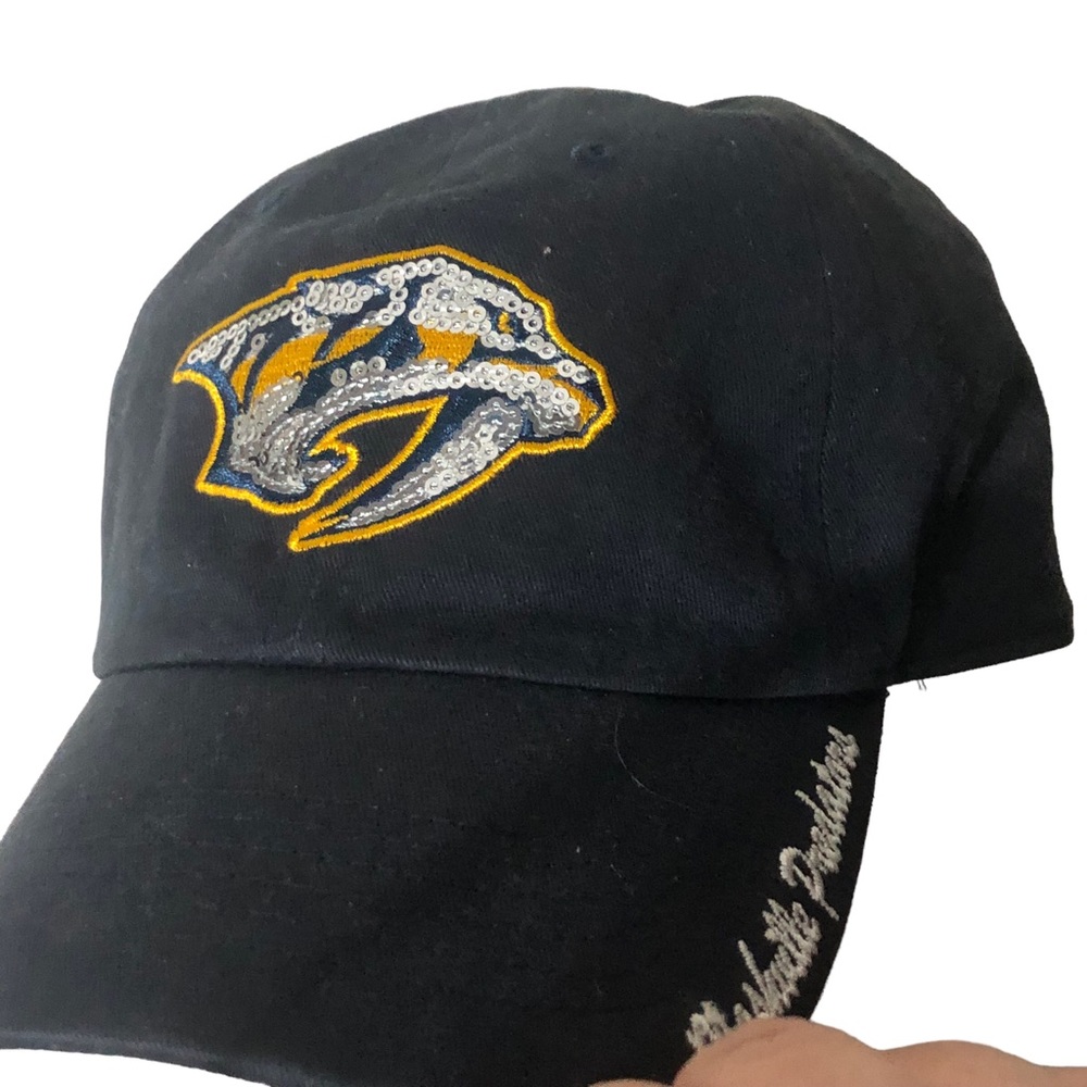 Nashville Predators Sequined Baseball Cap - Picture 8 of 11